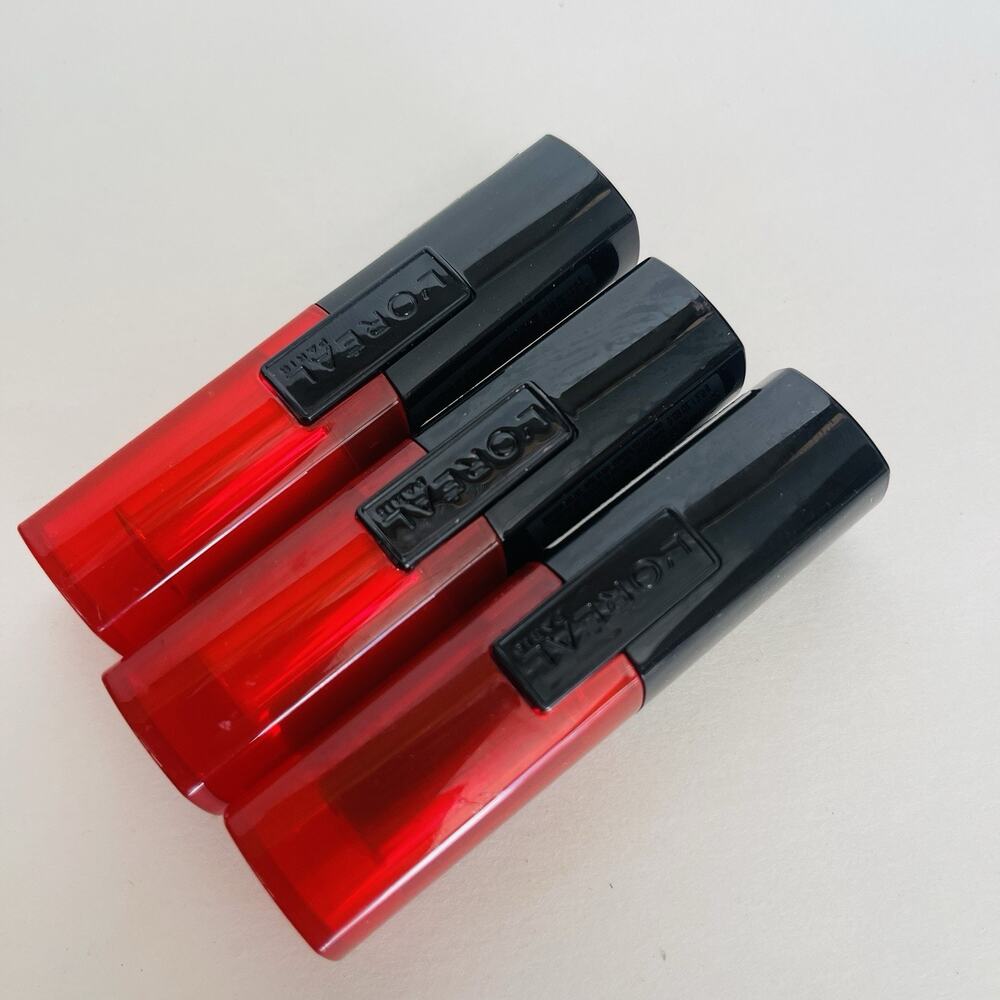 Set of‎ 3 L'Oréal Paris Infallible Lipstick, #312 Ravishing Red, 0.09 Oz